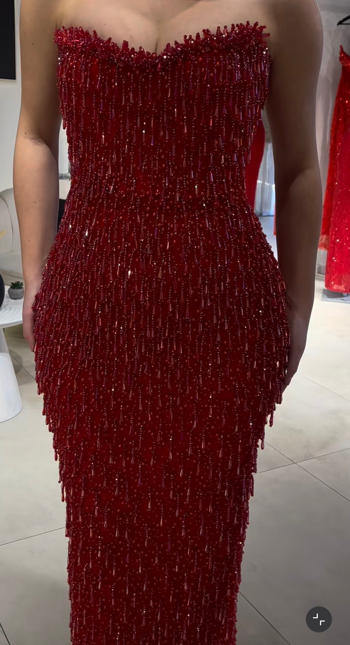 Ruby Red Gown