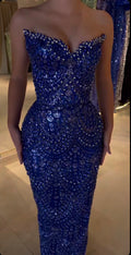 Royal Blue Embellished Gown