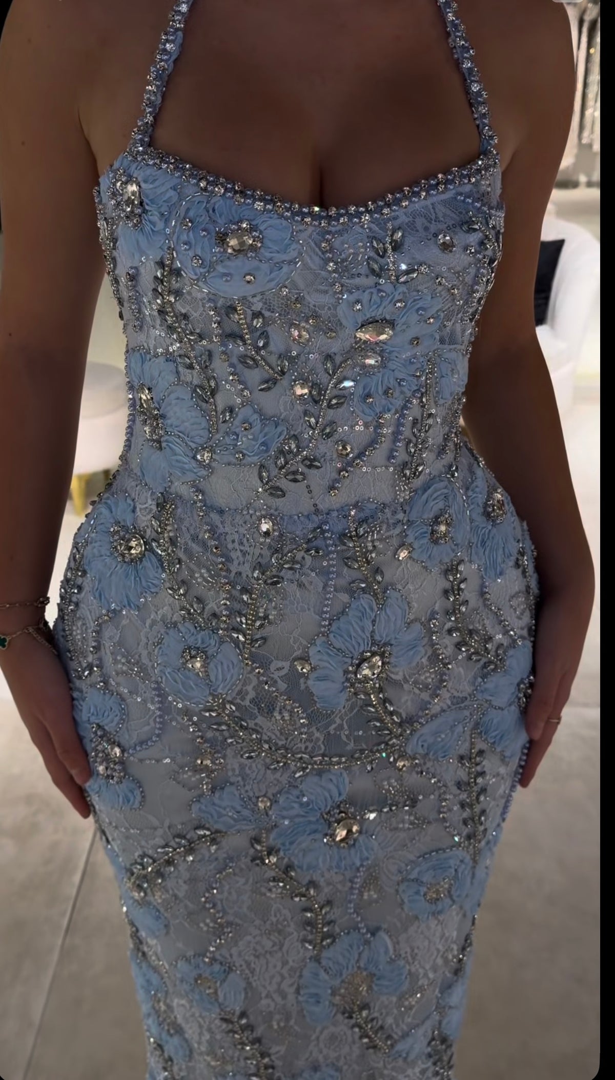 Blue dress